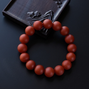 13mm保山柿子红南红手串