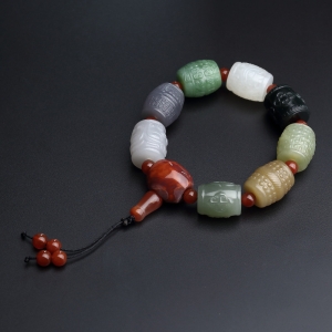 和田玉多宝手串