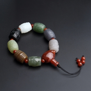 和田玉多宝手串