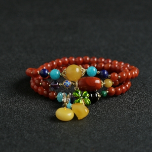 南红手串项链两用