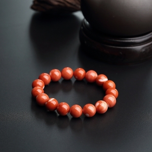 10.5mmMOMO珊瑚圆珠手串