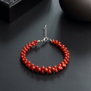 沙丁红珊瑚手链