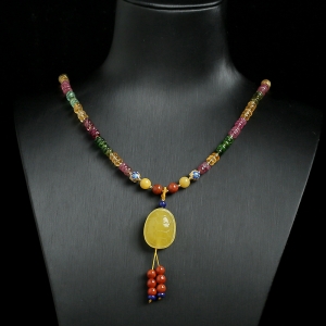 碧玺项链手串两用