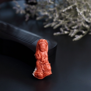 MOMO红珊瑚观音吊坠
