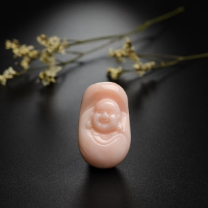 孩儿面珊瑚弥勒佛吊坠
