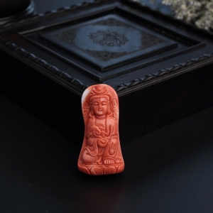MOMO红珊瑚观音吊坠