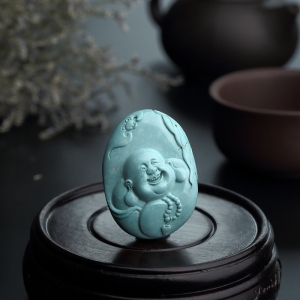 绿松石弥勒佛吊坠