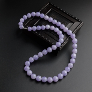糯种紫罗兰翡翠塔链