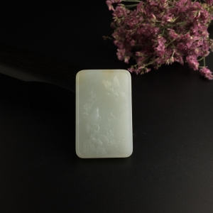 和田玉喜上眉梢吊坠