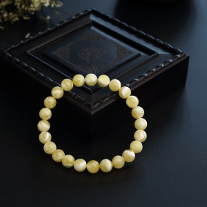 8mm白花蜜蜜蜡手串