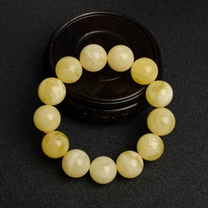 16.5mm白花蜜蜜蜡手串