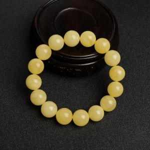 12.5mm白花蜜蜜蜡手串