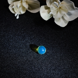 9.5mm多米尼加蓝珀圆珠