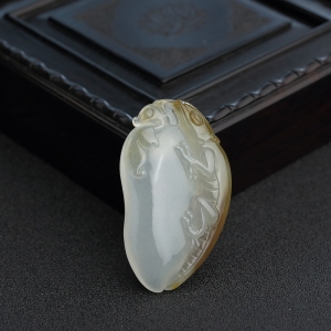 糯种飘黄翡福瓜吊坠