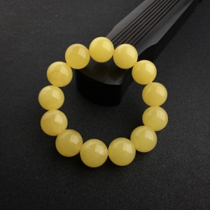 16mm满蜜鸡油黄蜜蜡手串