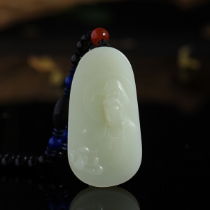 和田玉观音挂件