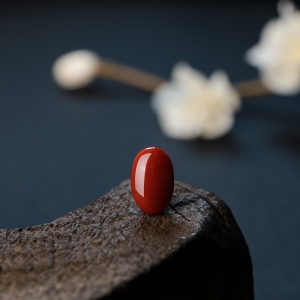 阿卡红珊瑚戒面