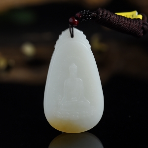 和田玉大日如来挂件