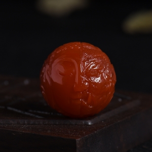 柿子红南红圆珠一念之间