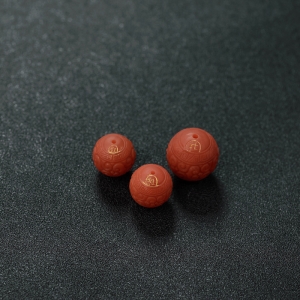 柿子红南红回纹珠套装