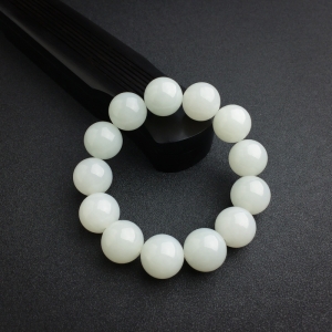 17.5mm和田白玉手串