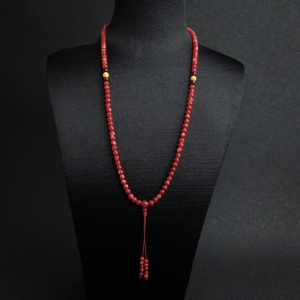 4.5mm阿卡正红珊瑚佛珠