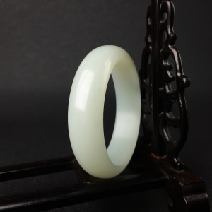 57#山料青白玉扁镯