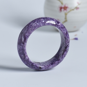 56#紫龙晶平安镯