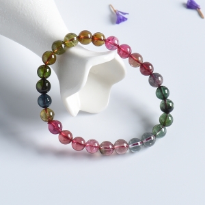 6.8mm碧玺单圈手串