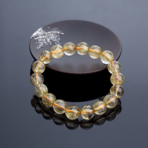 11mm钛金发晶手串