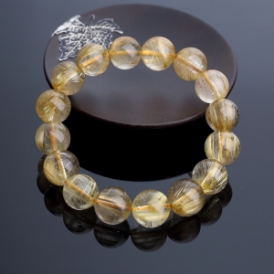 13mm钛金发晶手串