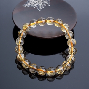 9.5mm钛金发晶手串