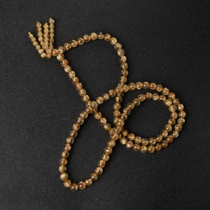 7mm钛金发晶佛珠