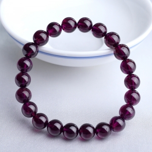 8mm紫色石榴石手串