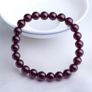 7mm紫色石榴石手串