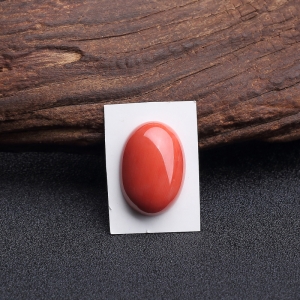 MOMO橘红珊瑚戒面