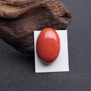 MOMO橘红珊瑚戒面