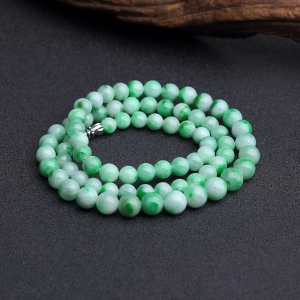 糯种飘翠翡翠塔链