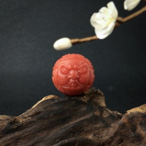 柿子红南红黄财神圆珠