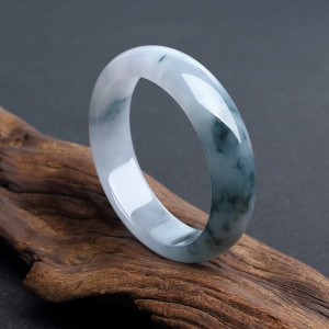 59#糯种飘花翡翠平安镯