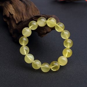 13mm柠檬黄金绞蜜手串