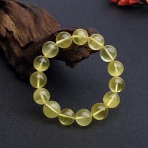 13mm柠檬黄金绞蜜手串