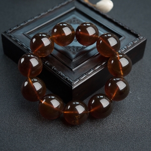 22mm棕珀手串