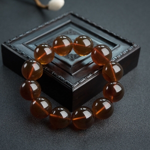 20mm棕珀手串