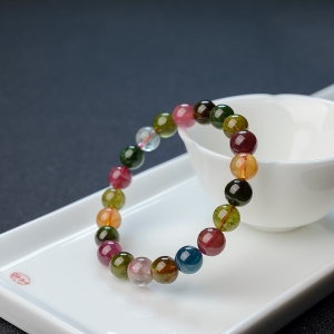 9mm彩虹碧玺手串