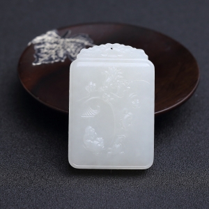 俄料白玉山料童趣吊坠