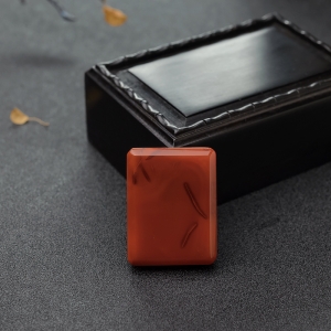 柿子红南红无事牌吊坠