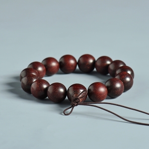 15mm老料满金星小叶紫檀单圈手串