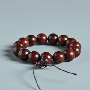 15mm老料满金星小叶紫檀单圈手串