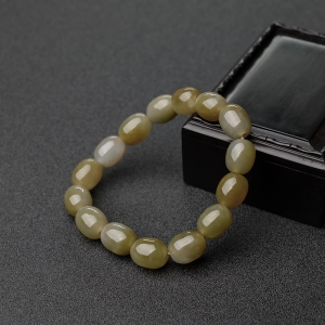 糯种黄翡米珠手串